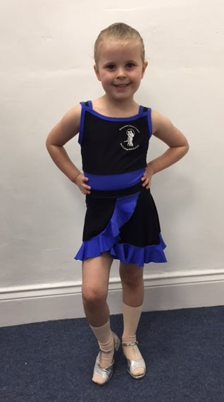 NDC Black & Blue Latin Skirt