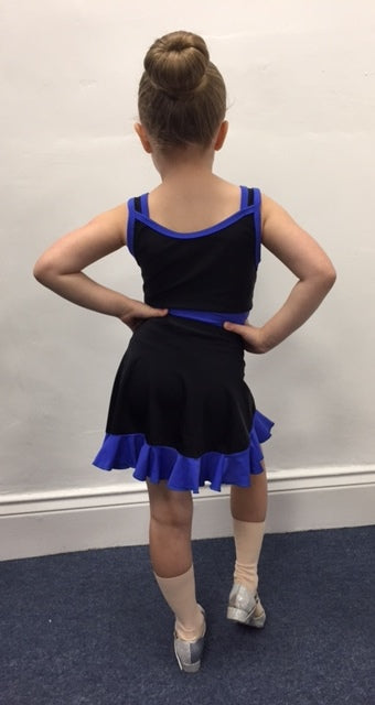 NDC Black & Blue Latin Skirt