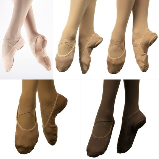 Canvas Split Sole Ballet Shoe (Junior/Senior sizes)
